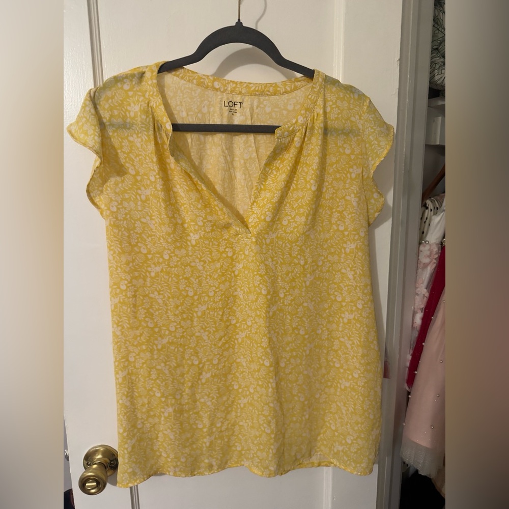 LOFT Sunlit Floral Blouse
